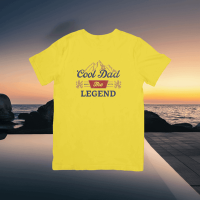 Cool Dad The Legend T- Shirt - Ink Wave Creations