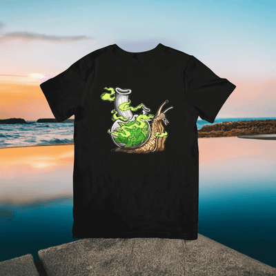 Bonging Snail (420) Graphic T-Shirt – Unique Stoner Shirt Design - Ink Wave Creations