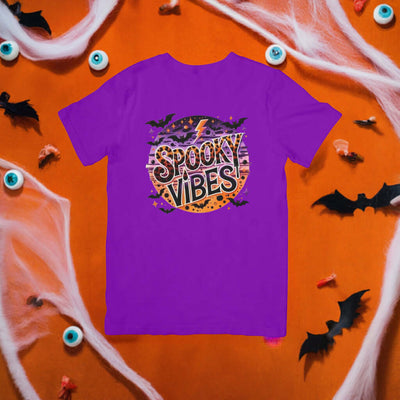 Halloween Spooky Vibes T-shirt - Ink Wave Creations