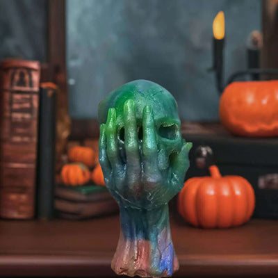 Halloween Skull Resin Statue - Ink Wave Creations