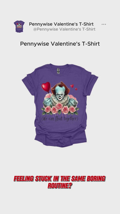 Video Pennywise "We Can Float Together" Valentine's T-Shirt