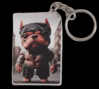Lil OG Pit Keychain - Ink Wave Creations