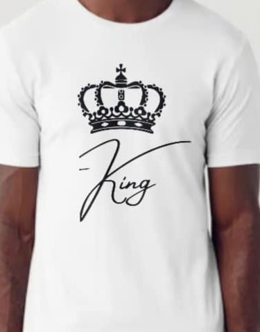 King With Crown T-Shirt - Ink Wave Creations